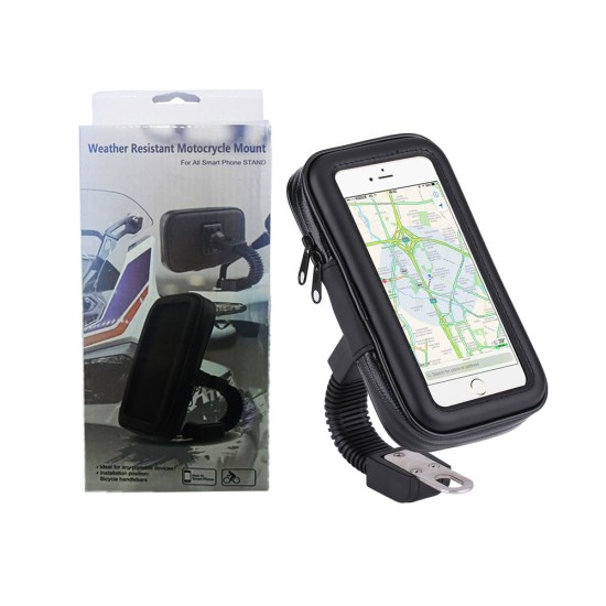 SUPORTE MÓVEL PARA MOTOCICLETA NFS+MT1 ATÉ 6,3" SMARTPHONES (XL) PRETO